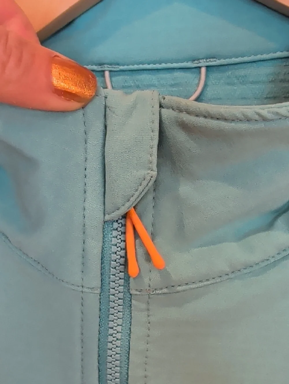 Saucony Teal Cream Brown Colorblock Zip Utility Jacket - Picture 12 of 13